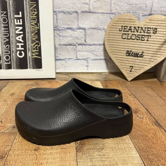 Birkenstock Super Birki Black Slip Resistance Clogs size 43 US 10 Mens - Picture 10 of 10